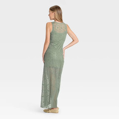 Women&rsquo;s Lace Maxi A-Line Dress – Universal Thread Green M