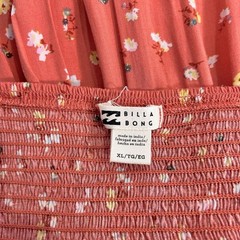 NWT Billabong Fell For You Floral Midi Dress In Terracotta Women&rsquo;s Size XL
