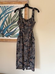 Brand new with tags L&rsquo;agence Idy Paisley Button Front Dress Size 4