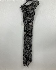 NWT Parker Women&rsquo;s Black & White Opaque Floral Dress Size XL
