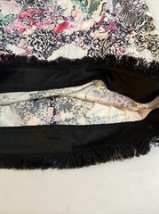 French Connection Womens Dress Sz 4 White Multi Sheath Fringe Trim NWT Abstract