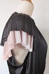 Piper Black Sunburst Pleated Colourblock Dress Sz 12 BNWT RRP $149.95 Modern