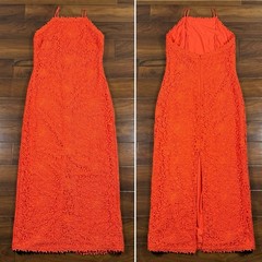 Antonio Melani Women’s Size 10 Papaya Nancy Schiffli Lace Sheath Dress