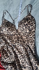 Mori Lee Cheetah With Red Underlay And Long Train Evening/Formal Dress Size 14