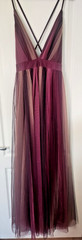 Fashion Nova Mesh Tulle Maxi Dress Plunge A-Line Women&rsquo;s size XL