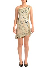 Scuderia Ferrari Women&rsquo;s Asymmetrical 100% Silk Mini Dress US S IT 40