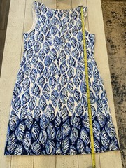 Lilly Pulitzer Dress Sz M Harper Shift Conch Shell Blue Preppy Resort Brunch