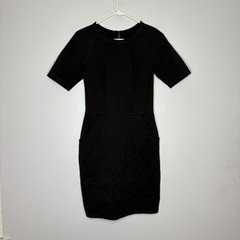 Lululemon Power Date Dress Sheath Scuba Neoprene Black Womens Size 6 Pockets