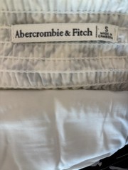 Abercrombie & Fitch Floral Tiered Maxi Dress Size S Small NWT Black & White