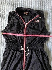 Hunter for Target Zip Front Packable Hood Drawstring Waist Mini Dress Nylon M