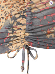 Ruched Drawstring Dress