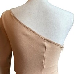 NBD Jackie Mini One Shoulder Cut Out Side Dress Revolve Woman Small Taupe Modern