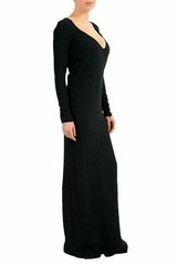 Dsquared2 Black Long Sleeve Open Back Women&rsquo;s Sheath Maxi Dress US XS IT 38