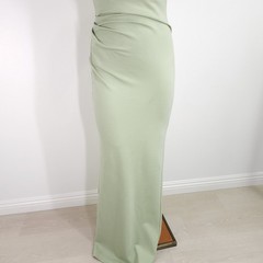 MICHAEL COSTELLO x REVOLVE Briggs Gown in Sage Size Small Boned Mesh Bodice