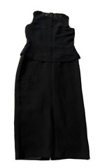 YL By Yair Dress Size 8P Length 47” Zipper Lined Poly Acetate Black #ST27