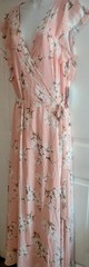 JUSTFAB NEW WITH TAGS Pink, Floral Print ,Wrap Dress Women&rsquo;s Size 2X