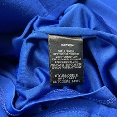 Halston Heritage Sleeveless Asymmetrical Peplum Cutout Dress 6 Royal Blue Classy
