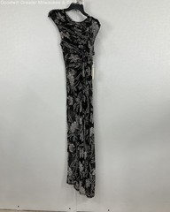 NWT Parker Women&rsquo;s Black & White Opaque Floral Dress Size XL