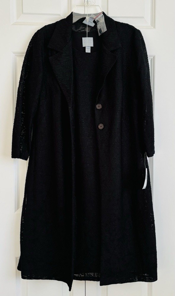 rabbit rabbit rabbit designs WOMENS DRESS SIZE 8 BLACK JACQUARD SOLID WITH BLAZE