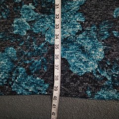 Marks Spencer Dress Size 12 Teal Mix Floral Abstract Rose Cowl Neck Jersey Soft