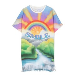 Stella McCartney Illustration-Print Cotton T-Shirt Dress, Size 4Y