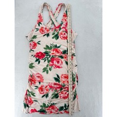 Anthropologie Rose Sleeveless Dress Ruched Stretch Tank Sheath Bodycon Large NWT