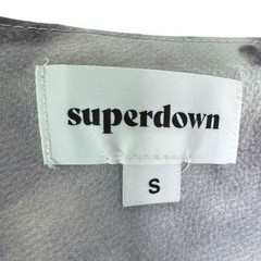 Revolve Superdown Krystal Slit Midi Dress in Grey Tie Dye Size S retail $88