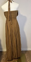 Wishlist Caramel Halter Maxi Dress with Tassel Waist Women&rsquo;s Size Medium