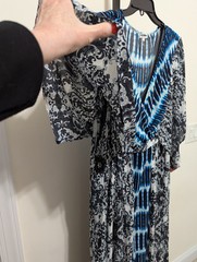 KIYONNA Women&rsquo;s Plus Bohemian Breeze Maxi Kimono Dress Damask Print Size 3X