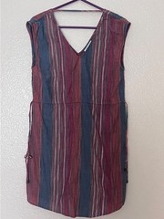 Universal Thread S Multi Color Striped Sleeveless Shift Dress Women’s XS
