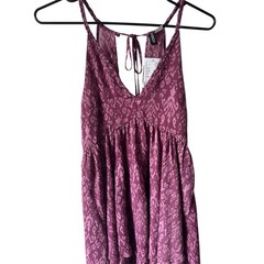 H&M Divided Dress Women Small Purple Slip Spaghetti Straps Boho