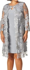 Alex Evenings Women&rsquo;s Midi Scoop Neck Shift Dress with Jacket (1 piece), size 14