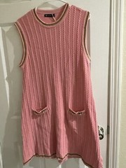 Bella Barnett Valinda Sweater Dress Pink – Large