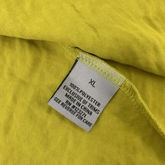 Y2K J For Justify Midi Slip Dress Yellow Chartreuse Crinkled Satin Cowl Slit XL