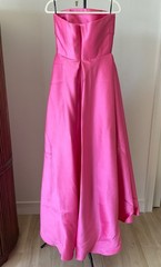 WT Solace London Tiffany Strapless Maxi Dress Pink UK 10 Designer Evening Gown