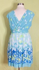 ADRIANNA PAPELL Women’s Size 18W Sleeveless V-Neck Floral Fit + Flare Dress NWT