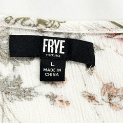 Frye Button Front Midi Dress Large Floral CottageCore Prairie Garden Farm Boho