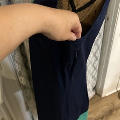 Sail To Sable STS Shift Dress Navy & Green Color Block Tunic Dress Size XL
