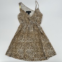 Kim Kardashian Georgette Dress Women’s XS Cheetah Leopard Print Lightweight