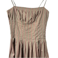 Isaac Mizrahi For Target women&rsquo;s Dress pleated Size 4 Brown Blue