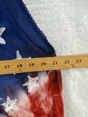 TRUE ROCK American Flag Dress Patriotic Stars & Stripes Tie Dye Sleeveless OS