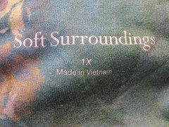 SOFT SURROUNDINGS Maxi Tank Dress Women 1X Multi-Color Floral Pockets Artsy Boho