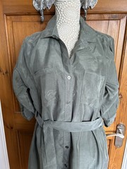 Ladies Shirt Dress by Velvet Heart Size XL Khaki NWOT