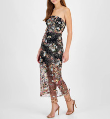 Sam Edelman Women&rsquo;s Sequined Strapless Mini Dress MSRP $168