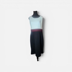 Studio One Two-Piece Sleeveless Sheath Dress and Striped Jacket Set