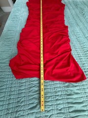 sofia by sofia vergara Red Ruched Midi Dress-XL