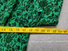 Scanlan Theodore Women Midi Dress 6 Green Black Botanical Tie Detail Logo Casual