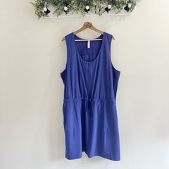 Athleta Plus Size Expedition Blue Athletic Dress Size 26 Z9037 built in shorts