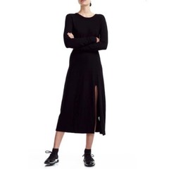 NWT Maje Rolland Open Back Long Sleeve Midi Sweater Dress. Designer Sz 1/US 2-4