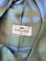 Nidodileda Green Floral Print Maxi Dress Oversized Size M/L Coastal Grandma